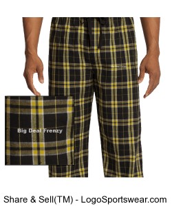 Young Mens Flannel Plaid Pant by District Design Zoom